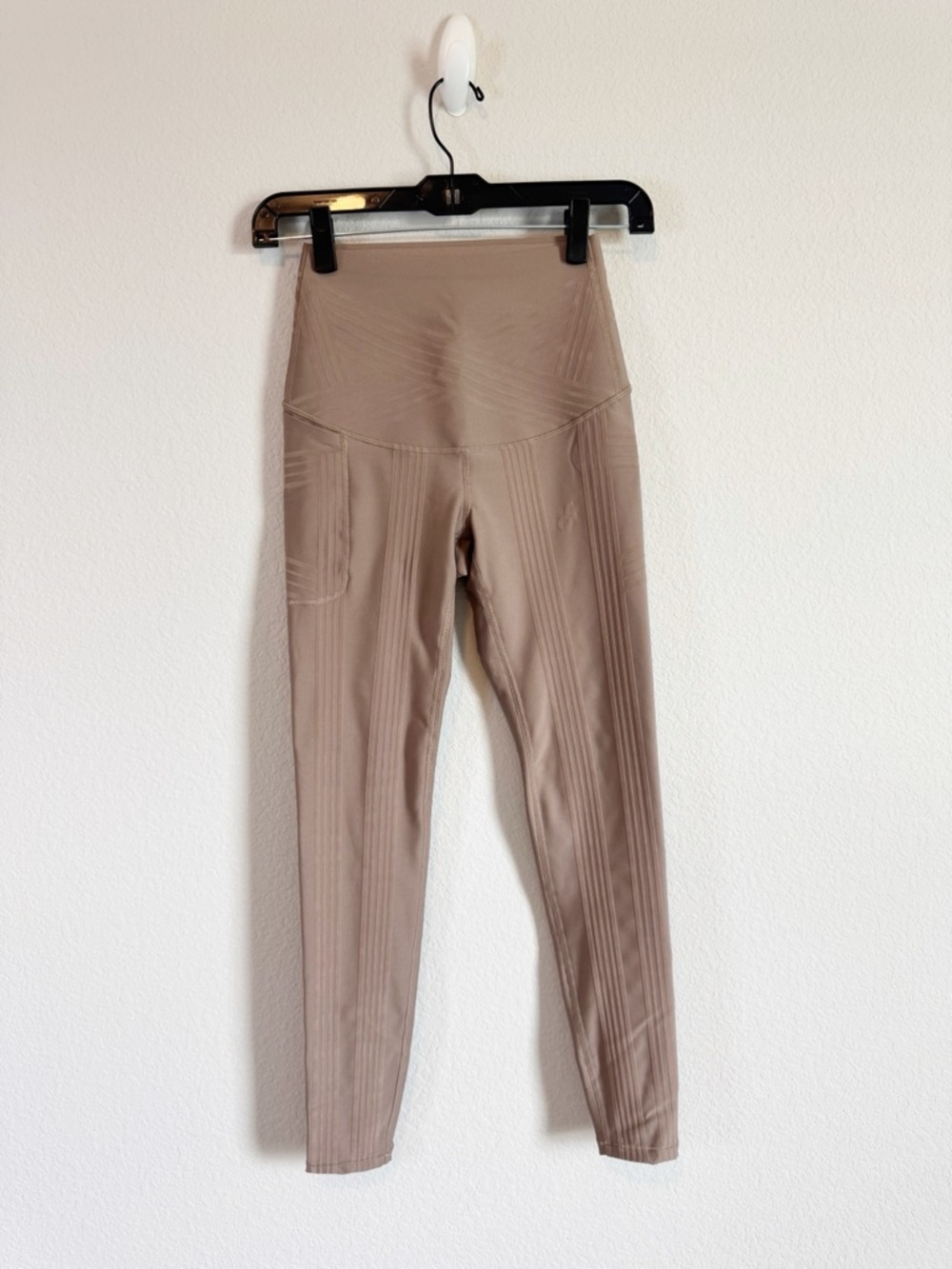 Fanka Women's Tan Body Sculpt Resistance Reversible Leggings Size Small